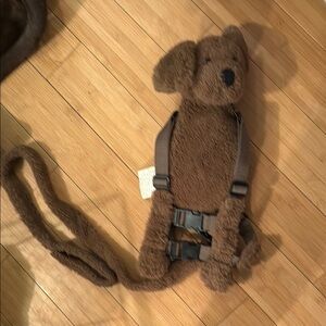 Eddie Bauer Brown Plush Dog Backpack Harness